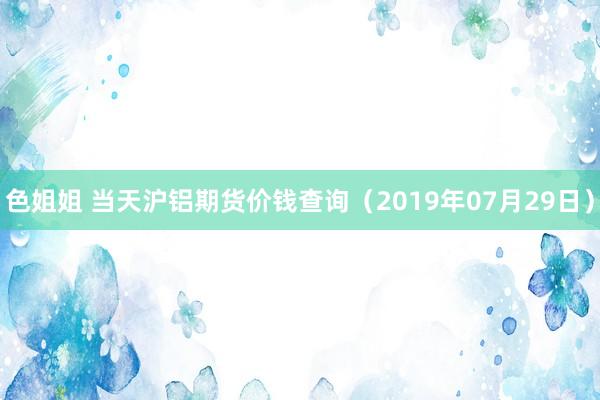 色姐姐 当天沪铝期货价钱查询（2019年07月29日）