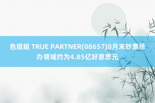 色姐姐 TRUE PARTNER(08657)8月末钞票惩办领域约为4.85亿好意思元