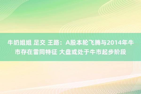 牛奶姐姐 足交 王路：A股本轮飞腾与2014年牛市存在雷同特征 大盘或处于牛市起步阶段