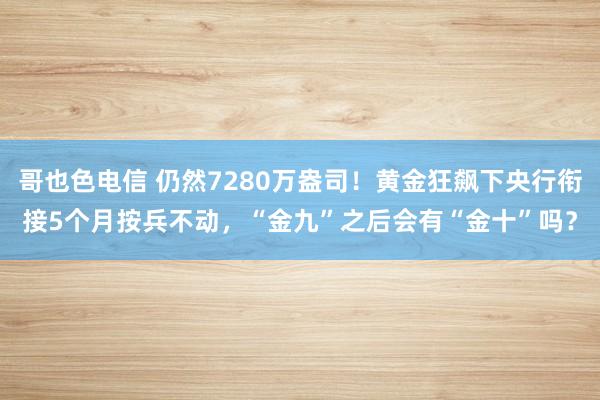 哥也色电信 仍然7280万盎司！黄金狂飙下央行衔接5个月按兵不动，“金九”之后会有“金十”吗？