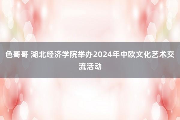 色哥哥 湖北经济学院举办2024年中欧文化艺术交流活动