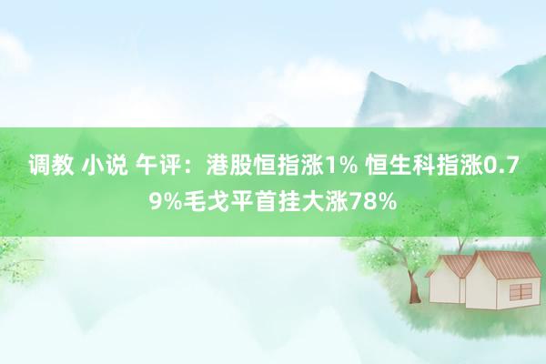 调教 小说 午评：港股恒指涨1% 恒生科指涨0.79%毛戈平首挂大涨78%