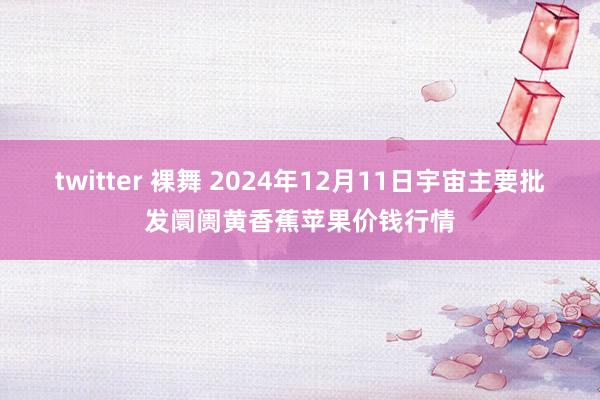 twitter 裸舞 2024年12月11日宇宙主要批发阛阓黄香蕉苹果价钱行情