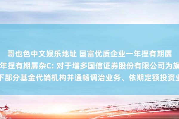 哥也色中文娱乐地址 国富优质企业一年捏有期羼杂A，国富优质企业一年捏有期羼杂C: 对于增多国信证券股份有限公司为旗下部分基金代销机构并通畅调治业务、依期定额投资业务及干系费率优惠算作的公告