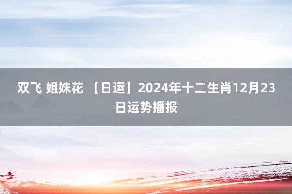 双飞 姐妹花 【日运】2024年十二生肖12月23日运势播报