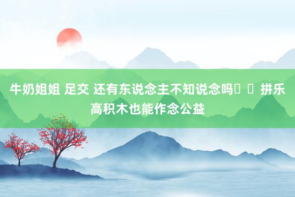 牛奶姐姐 足交 还有东说念主不知说念吗⁉️拼乐高积木也能作念公益