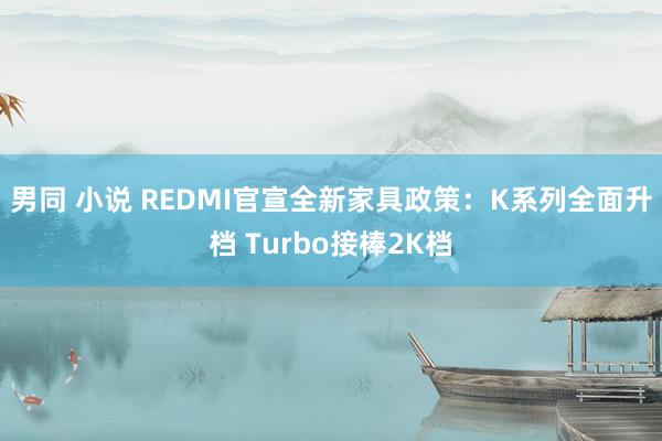 男同 小说 REDMI官宣全新家具政策：K系列全面升档 Turbo接棒2K档